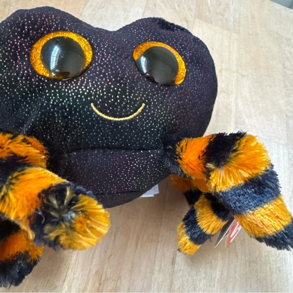 Ty Beanie Boos COBB the‎ Halloween Black & Orange Spider Approx 5 Inch New W/Tag